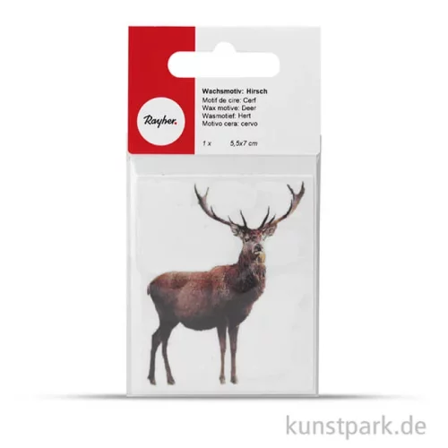 Artikelbild 2 des Artikels “Wachsmotiv - Hirsch, 5,5x7 cm, 1 Stück “