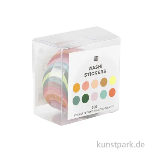 Artikelbild 2 des Artikels “Washi-Sticker - Nature Matters Kreise, 200 Stück “