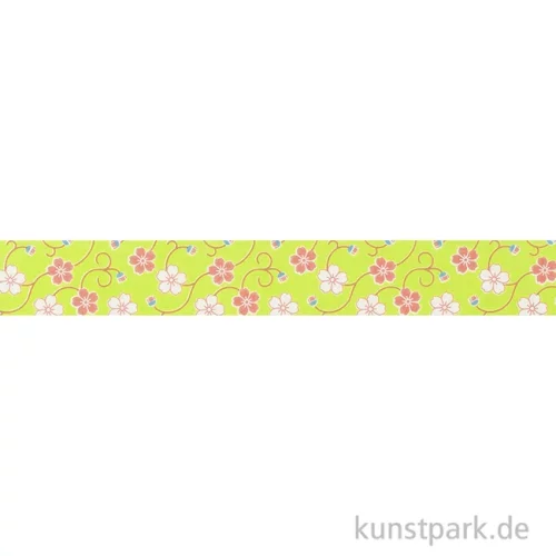 Artikelbild 2 des Artikels “Washi-Tape Blütenranke Grün, 15 mm, 10 m Rolle “