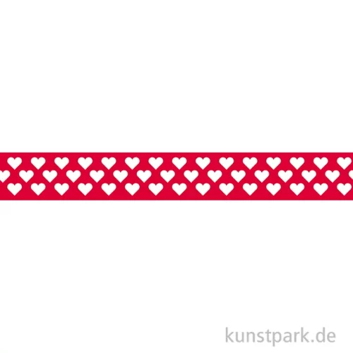 Artikelbild 2 des Artikels “Washi-Tape Herzen Rot, 15 mm, 10 m Rolle “