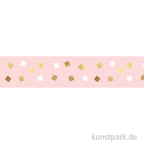 Artikelbild 2 des Artikels “Washi-Tape Hotfoil Gold Viereck, 15 mm, 5 m Rolle “