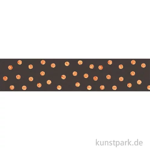 Artikelbild 2 des Artikels “Washi-Tape Hotfoil Kupfer Dots, 15 mm, 5 m Rolle “