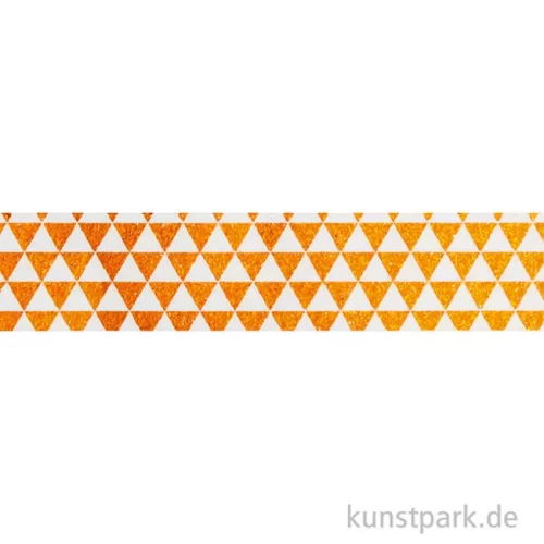 Artikelbild 2 des Artikels “Washi-Tape Hotfoil Kupfer Dreieck, 15 mm, 5 m Rolle “