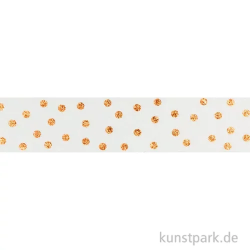 Artikelbild 2 des Artikels “Washi-Tape Hotfoil Rosegold Dots, 15 mm, 5 m Rolle “
