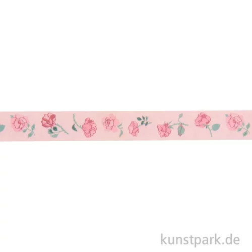 Artikelbild 2 des Artikels “Washi Tape Rosen, 15 mm, 10 m Rolle “