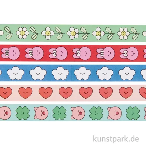 Artikelbild 2 des Artikels “Washi Tape Set - Chingu, 5 Stück, je 10 m “