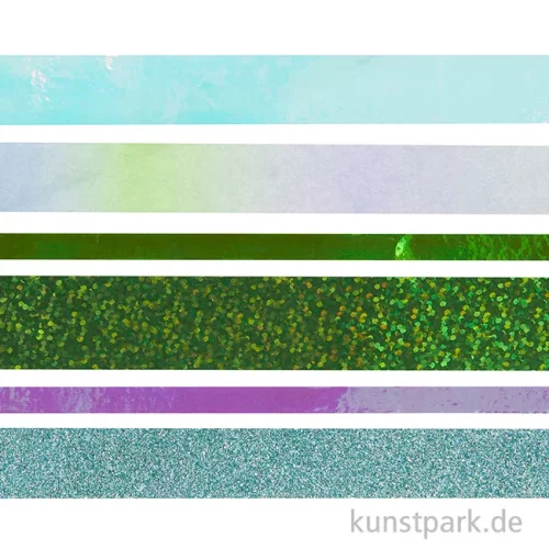 Artikelbild 2 des Artikels “Washi Tape Set - Mixed, Grün Blau, 6 Stück “