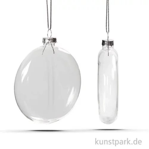 Artikelbild 2 des Artikels “Weihnachtskugel flach, Durchmesser 8 cm, 6 Stück “