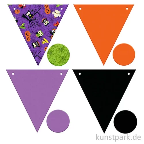 Artikelbild 2 des Artikels “Wimpel-Kette Halloween - Dreieck, Länge 2,30 m “