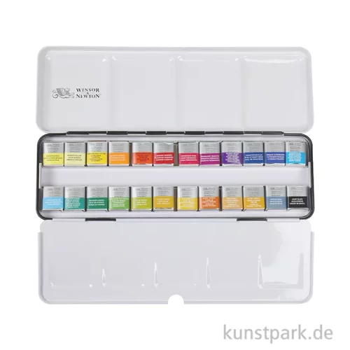 Artikelbild 2 des Artikels “Winsor & Newton Aquarellkasten mit 24 halben Näpfen “