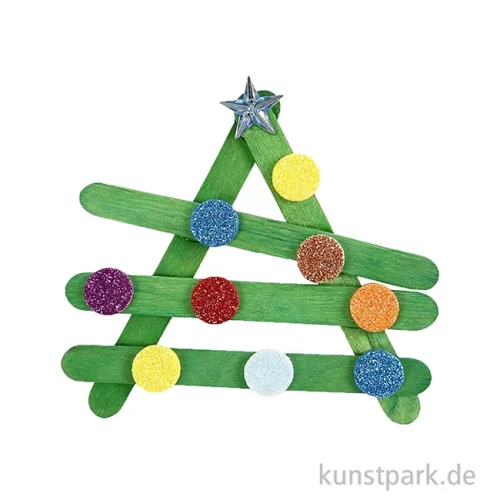 Artikelbild 2 des Artikels “XXL Set - Bunte Holzstäbchen und Glitzer Bastelset für ca. 20 Personen “