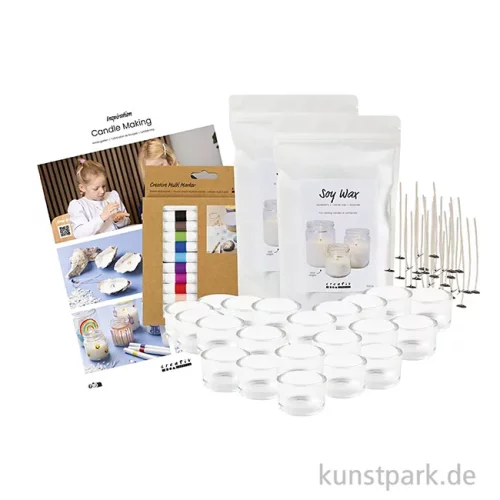 Artikelbild 2 des Artikels “XXL Set - Kerzengießen mit Sojawachs und Zubehör für 12 Personen “