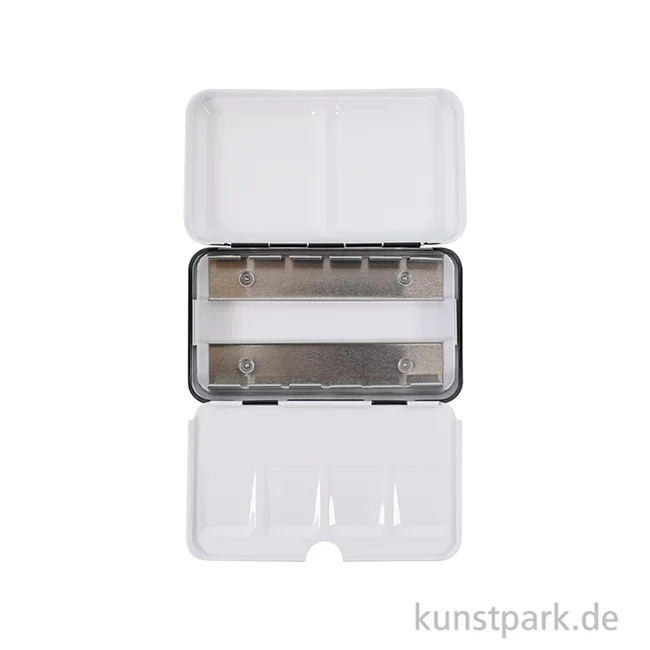 Artikelbild 3 des Artikels “Aquarell-Leerkasten aus Metall für 12 halbe oder 6 ganze Näpfe “