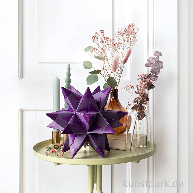 Artikelbild 3 des Artikels “Bascetta-Stern Bastelset, 115g, 15x15 cm - violett “