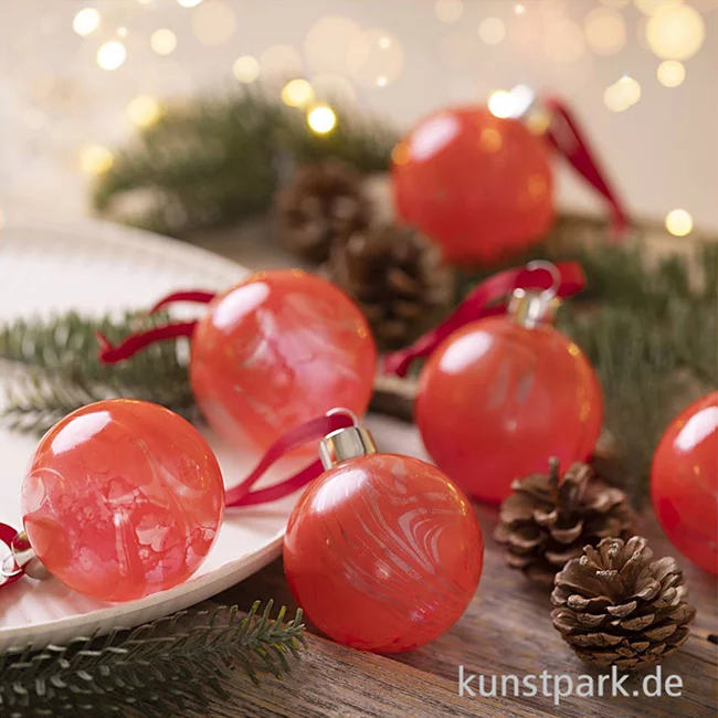 Artikelbild 3 des Artikels “Bastelset Weihnachtskugeln Marmorieren “