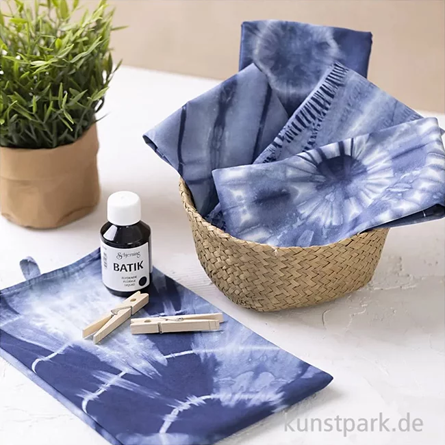 Artikelbild 3 des Artikels “Batik Lernset mit Farbe, Stoff und Zubehör “