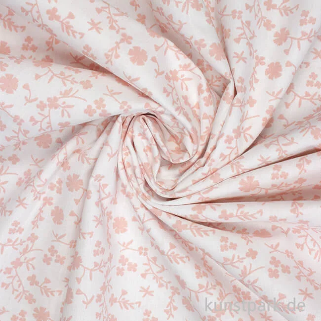 Artikelbild 3 des Artikels “Baumwollstoff - Blumen Rosa - 1 m x 1,5 m “