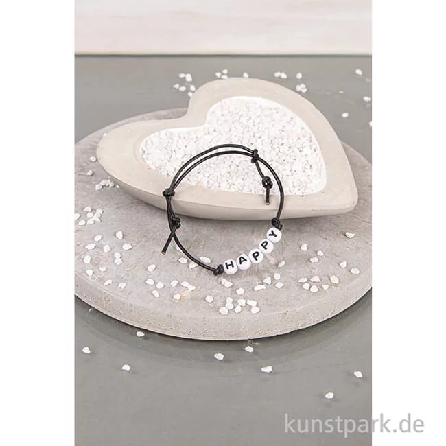 Artikelbild 3 des Artikels “Buchstaben-Perlen aus Kunststoff, Weiß, 6 mm, 40 g “