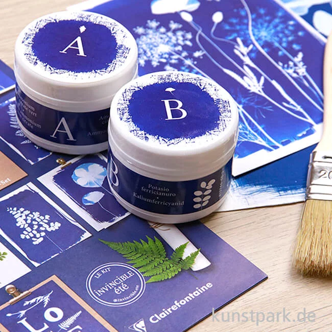 Artikelbild 3 des Artikels “Clairefontaine Cyanotypie Set mit viel Zubehör “