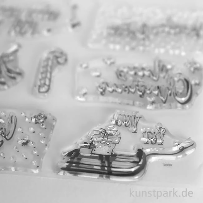 Artikelbild 3 des Artikels “Clear Stamps - Christmas Greetings mit 7 Motiven als Silikonstempel “