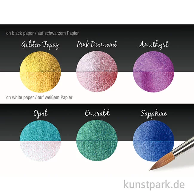 Artikelbild 3 des Artikels “COLIRO Pearl Colors - 6 Perlglanzfarben im Metallkasten, Bling “
