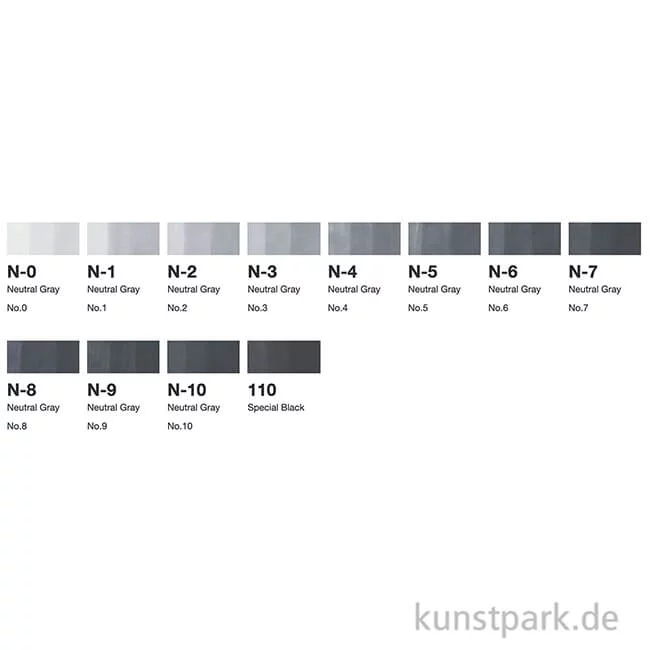 Artikelbild 3 des Artikels “COPIC Marker Set 12er - Grau NG “
