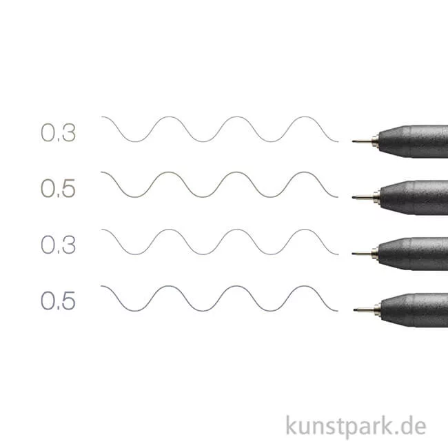 Artikelbild 3 des Artikels “COPIC Multiliner Set - Grautöne, 2 Strichstärken, 0,3-0,5 mm “