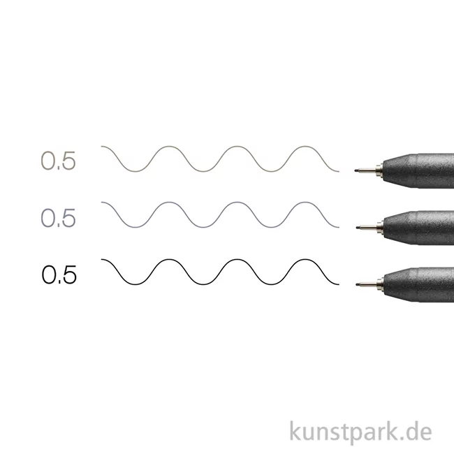 Artikelbild 3 des Artikels “COPIC Multiliner Set - Grautöne + Schwarz, 0,5 mm “