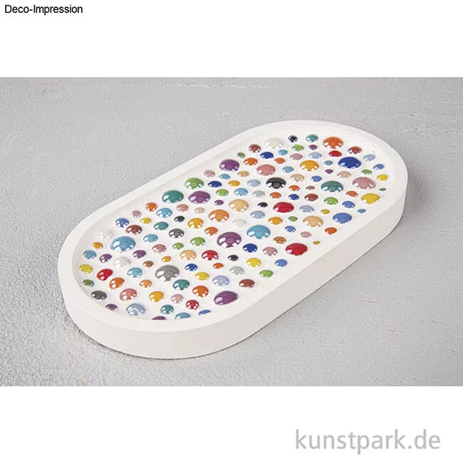 Artikelbild 3 des Artikels “Diamond Glas Mosaiksteine, Rund, Bunt, 0,6-1,2 cm, 180g “