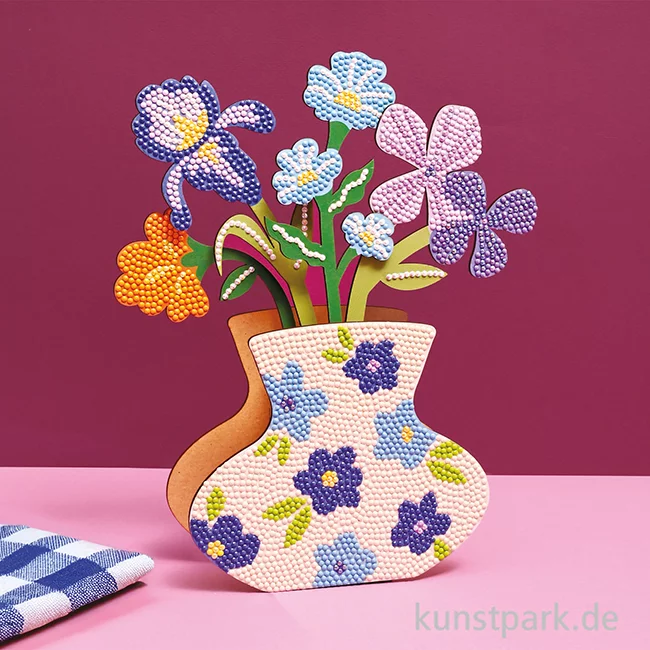 Artikelbild 3 des Artikels “Diamond Painting Set - Blumenvase, Blau “