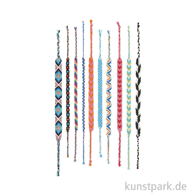Artikelbild 3 des Artikels “DIY Freundschaftsarmbänder Set, Classic Colours, 10 x 8 m Garn “