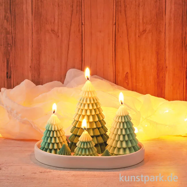 Artikelbild 3 des Artikels “DIY Set - Kerzen Tannenwald mit Keramikschale “