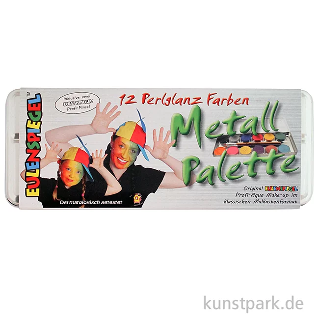 Artikelbild 3 des Artikels “Eulenspiegel 12 Perlglanzfarben Metall-Palette mit 2 Pinsel “
