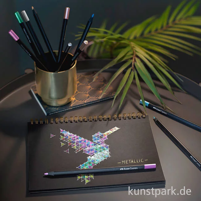 Artikelbild 3 des Artikels “Faber-Castell Buntstifte Black Edition Metallic, 12er Kartonetui “