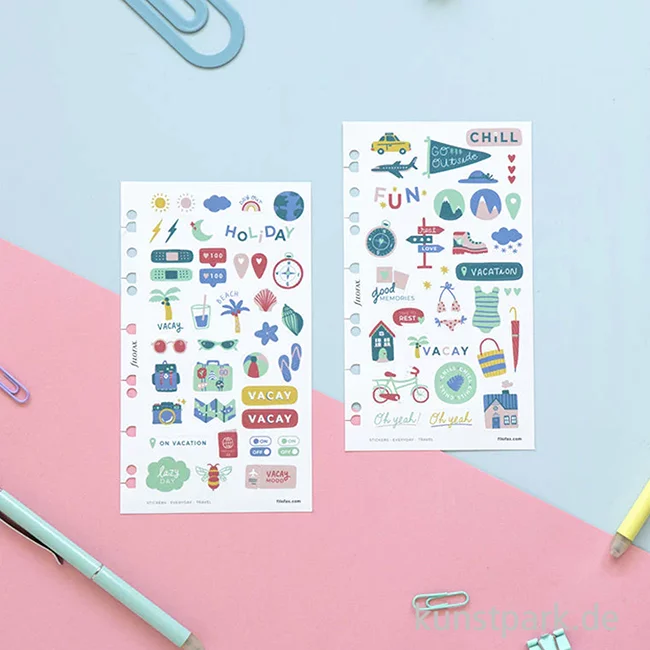 Artikelbild 3 des Artikels “FILOFAX Sticker - Everyday Travel, 6 Stickerbögen “