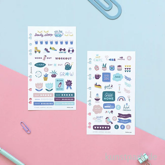 Artikelbild 3 des Artikels “FILOFAX Sticker - Everyday Wellness, 6 Stickerbögen “