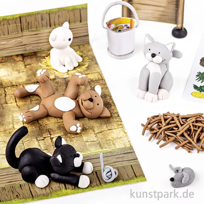 Artikelbild 3 des Artikels “FIMO Kids Form & Play - Cat, 4 x 42 g + Zubehör “
