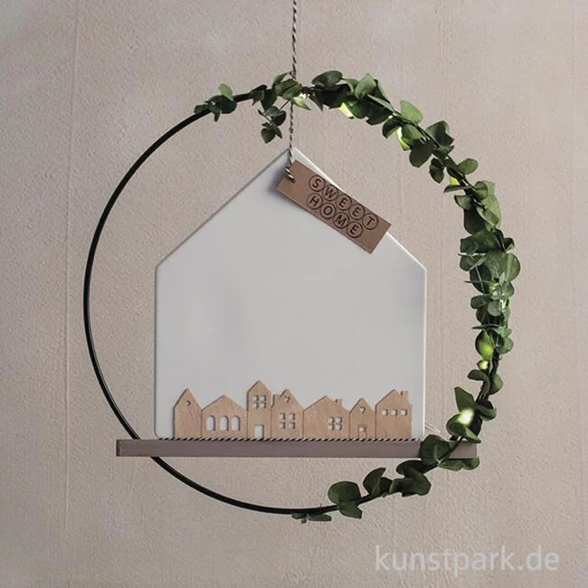 Artikelbild 3 des Artikels “Furnierholz Mini Häuser, Natur, 2 x 10,6 x 3,4 cm + 2 x 14 x 3,4 cm “