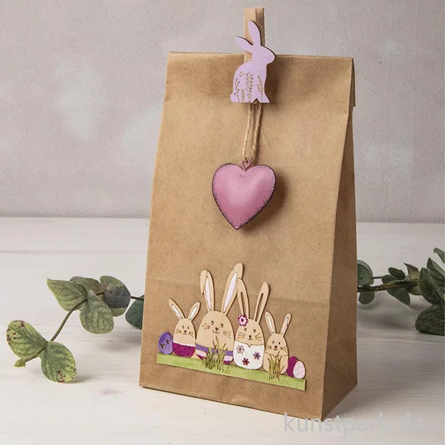 Artikelbild 3 des Artikels “Furnierholz Osterhasen + Freunde, Natur, 3,9-8,8 cm, 14 Stück “
