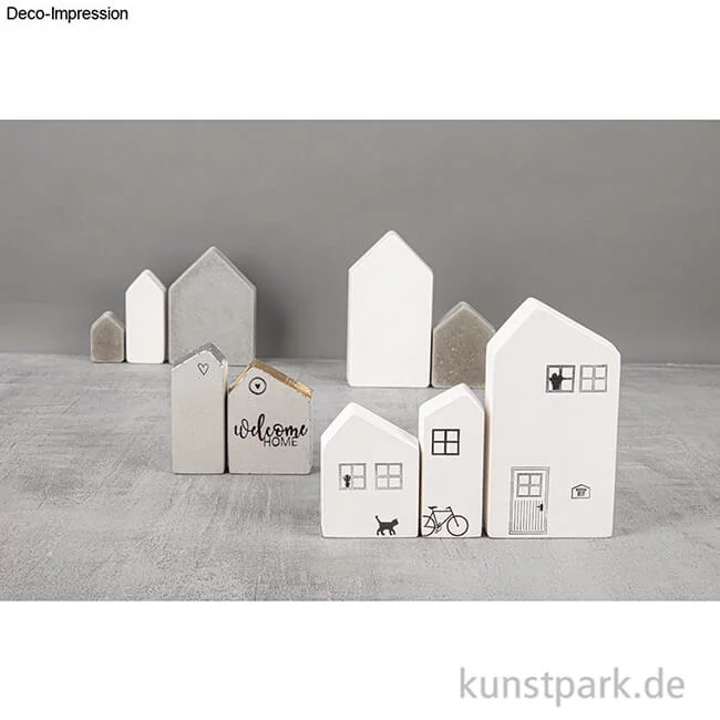 Artikelbild 3 des Artikels “Gießform - 3 Häuser mit Schrägdach, Tiefe 3 cm “