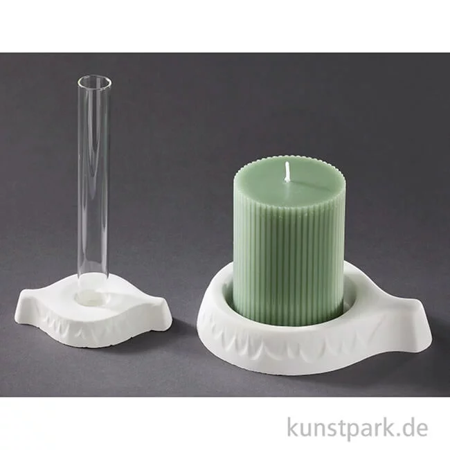 Artikelbild 3 des Artikels “Gießform - Kerzenhalter III für Stab- + Stumpenkerzen “