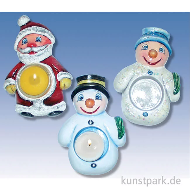 Artikelbild 3 des Artikels “Gießform - Kerzenhalter, Nikolaus + Schneemann “