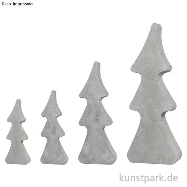 Artikelbild 3 des Artikels “Gießform - Tannenbäume, 4 Motive, 8 - 16 cm, Tiefe 3 cm “