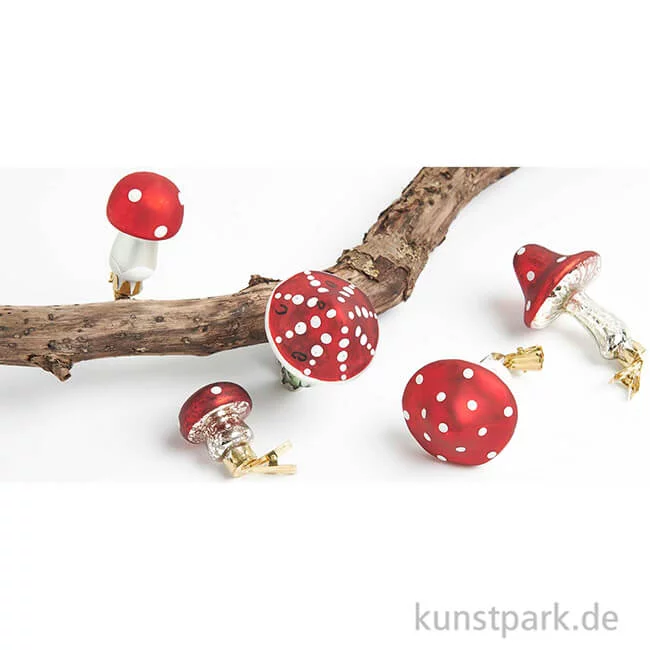 Artikelbild 3 des Artikels “Glas-Clip Fliegenpilz, Spitz, Antik, 5,7 x 5,7 x 10,5 cm “