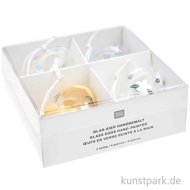 Artikelbild 3 des Artikels “Glas Eier Handbemalt, 4-teilig “