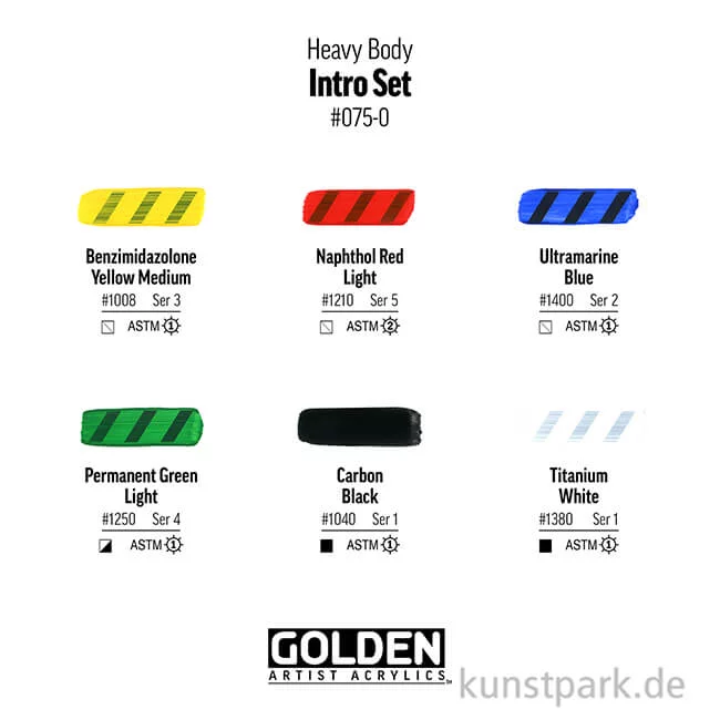 Artikelbild 3 des Artikels “GOLDEN Heavy Body Acryl - Intro Set, 6 x 22 ml “