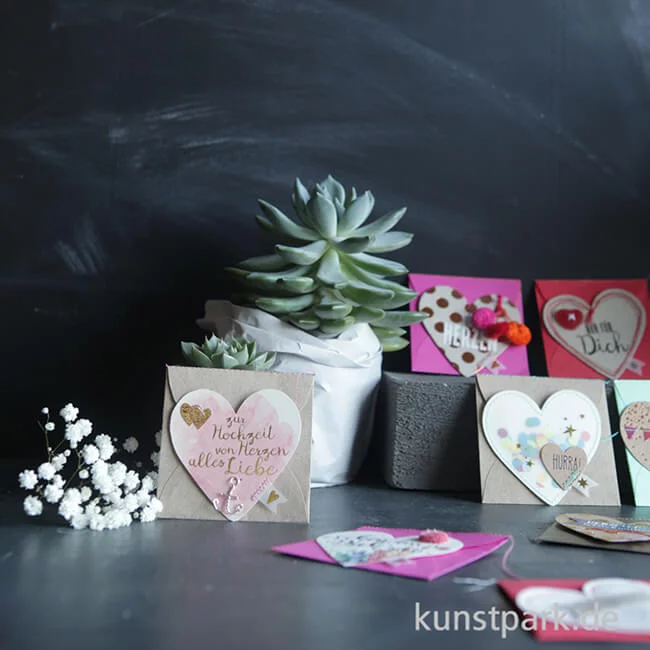 Artikelbild 3 des Artikels “Good old friends - Mini Herz Kärtchen, Zur Hochzeit von Herzen “
