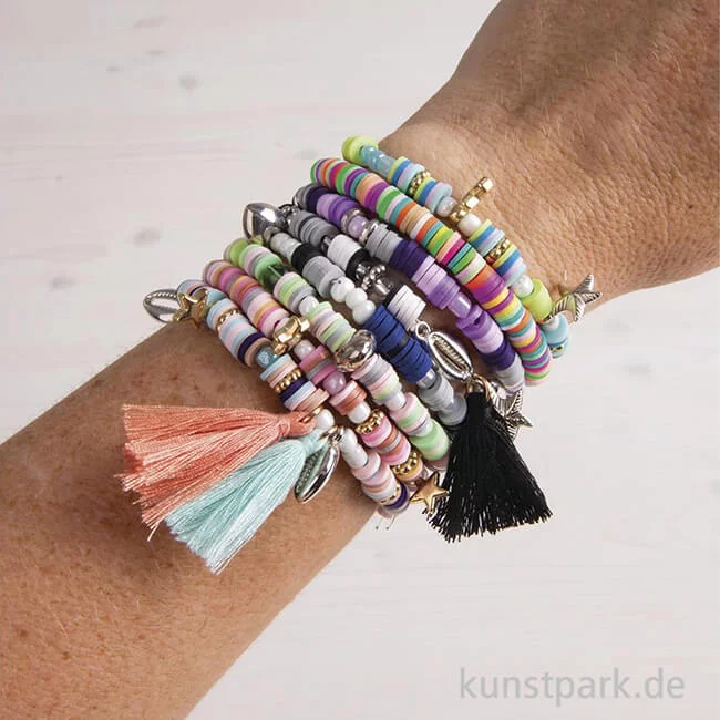 Artikelbild 3 des Artikels “Heishi Perlen Set mit Schmuckzubehör, Rosé “