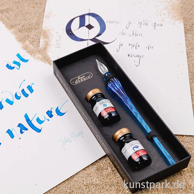 Artikelbild 3 des Artikels “HERBIN Glasfeder Set mit 2 Tinten, Ultramarin “