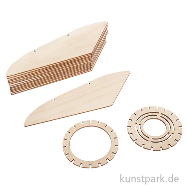 Artikelbild 3 des Artikels “Holz Lamellenlampe - Kopenhagen, 22 x 22 x 23,5 cm “